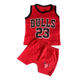Conjunto Bulls Regata E Short Basquete Bebê