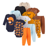 Conjunto C 12 Manga Longa Masculino Body Calça Blusa Estampa