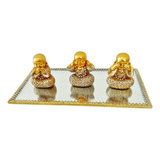 Conjunto C 3 Mini Budas Monges