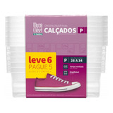 Conjunto Caixa Para Sapatos Tam P 28 A 34 Cristal 6un Ordene