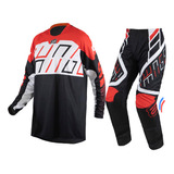 Conjunto Calça Camisa Asw Image Alpha 24 Vermelho Motocross