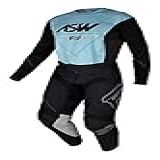 Conjunto Calça Camisa Asw Podium Vertice Preto Azul Tam 42 M
