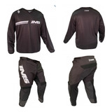 Conjunto Calça camisa Ims Army Preto branco Motocross trilha