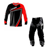 Conjunto Calça Camisa Motocross Trilha Protork Jett Laranja