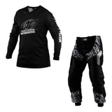 Conjunto Calça Camisa Trilha Motocross Pro Tork Insane Black