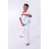 Conjunto Calça De Capoeira Camiseta Abada Infantil