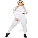 Conjunto Calça E Blusa Térmica Feminino Uv Segunda Pele MVB Modas