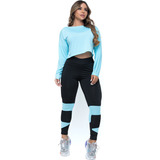 Conjunto Calça Legging E Top Cropped