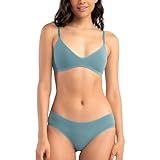 Conjunto Calcinha Biquini Modal Sutiã Triângulo Modal She By Mash Azul Claro M 44