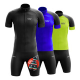 Conjunto Camisa Bermuda Ciclismo Roupas Ciclismo Gel Pro