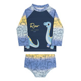 Conjunto Camisa Infantil Bebê Sunga Boxer Tradicional Uv50