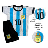 Conjunto Camisa Shorts Time Futebol Milan