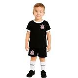 Conjunto Camiseta- Shorts E Meia Corinthians- Rêve D-or Sport- Crianças- Preto-Branco- 6