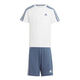 Conjunto Camiseta Short adidas 3 Listras Infantil