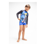 Conjunto Camiseta Sunga Proteção Solar Uv50 Moda Praia