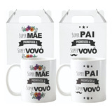 Conjunto Canecas Personalizadas Gravidez Revelação Para Avós