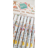 Conjunto Caneta Tinta Comestivel 12 Peças