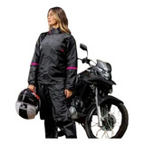 Conjunto Capa Chuva Feminina Moto Motoqueiro Nylon P M G Gg