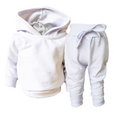 Conjunto Casaco E Calça Moletom Infantil Pra Bebê Inverno
