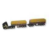Conjunto Cavalo Volvo rodotrem Graneleira Escala 1 32