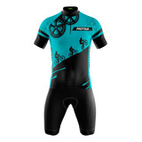 Conjunto Ciclismo Bermuda E Camisa Caloi Team brinde Manguito 12xs juros