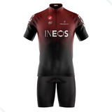 Conjunto Ciclismo Bermuda E Camisa Roupa Ciclista Ineos Uv50