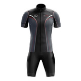 Conjunto Ciclismo Co2 Camisa Bermuda E Manguito De Brinde