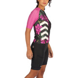 Conjunto Ciclismo Feminino Bermuda Camisa Mauro