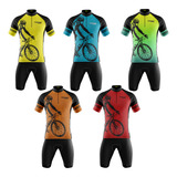 Conjunto Ciclismo Manga Curta Roupa Para Ciclista Mtb Colors
