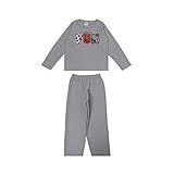 Conjunto Cinza Agasalho Infantil Masculino De Inverno Plush Grosso Frio Juvenil Tamanho 10