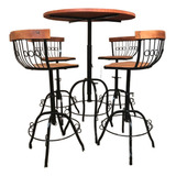 Conjunto Com 4 Banquetas Altas E Mesa Para Varanda