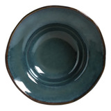 Conjunto Com 4 Pratos De Entrada Sobremesa Orgânico Oceano 19 X 5 5 Cm 250 Ml Porto Brasil
