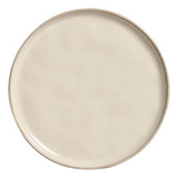 Conjunto Com 6 Pratos Sobremesa Bio Rustic Clay 21 5cm Off white Porto Brasil