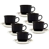 Conjunto Com 6 Xícaras De Chá 200Ml Com Pires Oxford Daily Floreal Luiza Multicor 15Cm