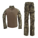 Conjunto Combat Shirt Complet Calça Camuflado Militar Avb Au