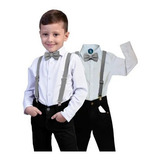 Conjunto Completo Roupa Menino Bebê Batizado Pmg 1 Ao 8 Anos