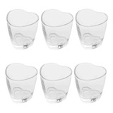 Conjunto Copo Shot Coração Tequila Café Cachaça Vodka Dose