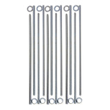 Conjunto De 12 Estacas Para Tenda Praia Mar De 40cm Com 6mm
