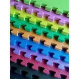 Conjunto De 12 Tapetes Tatames Coloridos Eva 50 X 50 X 2cm