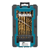 Conjunto De 19 Brocas De Metal Hss tin D 72229 10 Makita