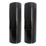 Conjunto De 2 Bobinas Filme Stretch Pretas 500 Mm X 25 Micra
