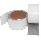 Conjunto De 2 Fitas Para Kit De Reparo De Tela De Janela SourceTon 1 Rolo 2 X 80 Polegadas 3 Camadas De Fibra De Vidro Forte Autoadesivo à Prova D água Para Fita De Reparo De Tela De Furos E Rasgos Cinza E Preto 