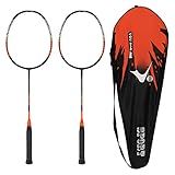 Conjunto De 2 Raquetes De Badminton De Fibra De Carbono Pilipane Raquete De Badminton Combinada Com Cobertura Completa Raquete De Badminton Esportiva Ultraleve Para Adultos Verde 