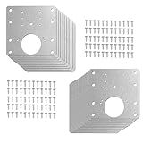 Conjunto De 20 Placas De Montagem De Dobradiça Painéis De Porta De Aço Inoxidável Articulados Kit Profissional De Reparo De Dobradiça Para Reforço De Painéis De Portas Articuladas De Diferentes