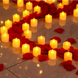 Conjunto De 24 Mini Vela Led Eletrônica Artificial Decoração