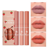 Conjunto De 3 Batons Foscos Lip Glaze Lip Color