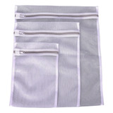 Conjunto De 3 De Sacos Pmg Timberflex Para Maquina De Lavar Roupas Delicadas Bebe Lavanderia Lavadora Protetor Reutilizavel Cor Branco