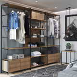 Conjunto De 3 Estantes Guarda roupa Para Closet Com 4 Wt