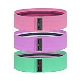 Conjunto De 3 Pulseiras De Resistência à Hporia Para Exercícios De Perna E Bumbum- Pacote Com 3 Pulseiras De Treino Antiderrapantes Para Mulheres- Malhar- Esportes- Fitness- Faixa