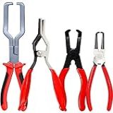 Conjunto De 4 Alicates De Linha De Combustível Com Alicate De Desconexão De 80 Graus Alicate Removedor De Mangueira Grampo De Braçadeira De Tubo De Mangueira De 22 4 Cm Conjunto De Pinças De Filtro De Combustível